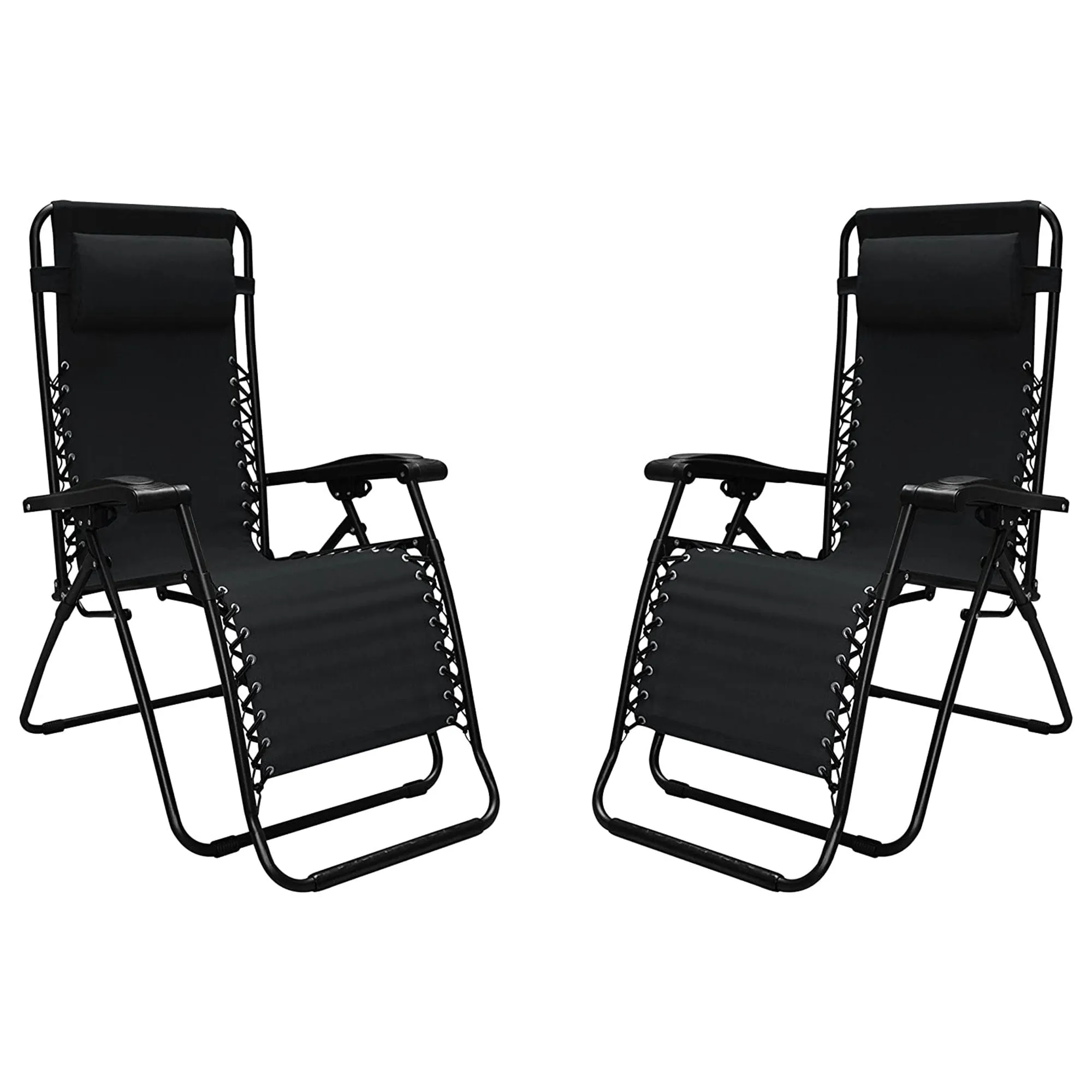 Caravan Sports 80009000052, Black Infinity Zero Gravity Chair-2 Pack, 2-Pack