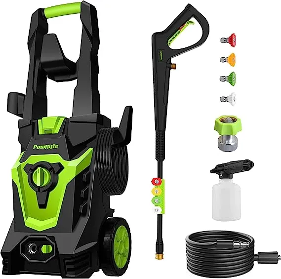 Electric Pressure Washer, Foam Cannon, 4 Different Pressure Tips, Power Washer, 