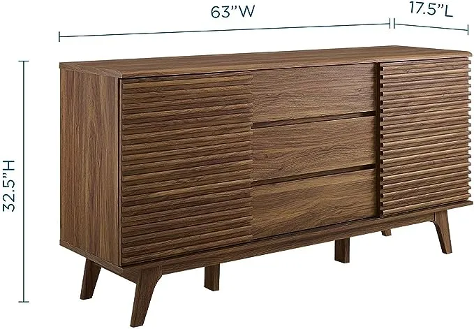 Modway Render 70" TV Stand - Walnut