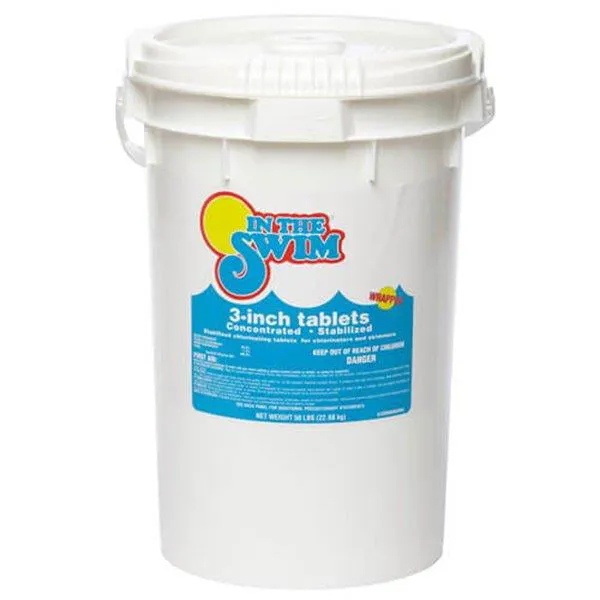 in The Swim 3 inch Stabilized Chlorine Tablets for Sanitizing Swimming Pools