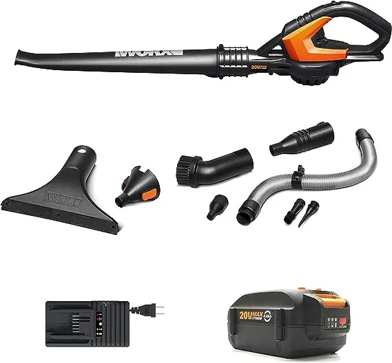 Worx WG545.1 20V MaxLithium Cordless Air Blower Sweeper Kit