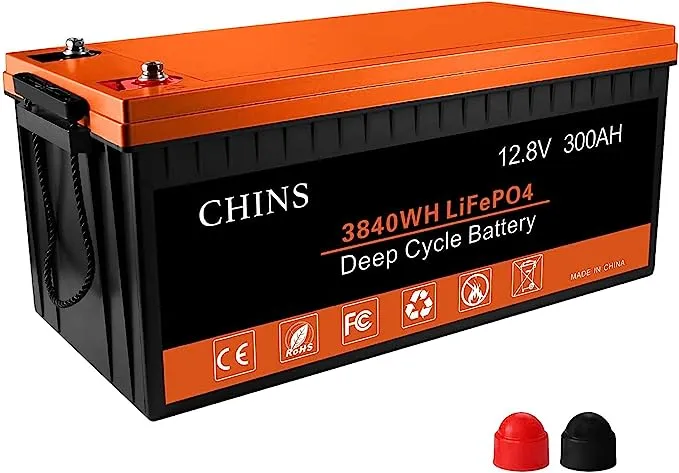 CHINS LiFePO4 Battery 12V 300Ah Lithium Battery - Built-in 200A BMS, 2000~5000 Cycles, Perfect for Replacing Most of Backup Power, Home Energy Storage and Off-Grid etc.