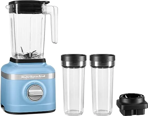 KitchenAid K150 3 Speed Ice Crushing Blender with 2 Personal Blender Jars - KSB1332Y - Blue Velvet, 48 oz