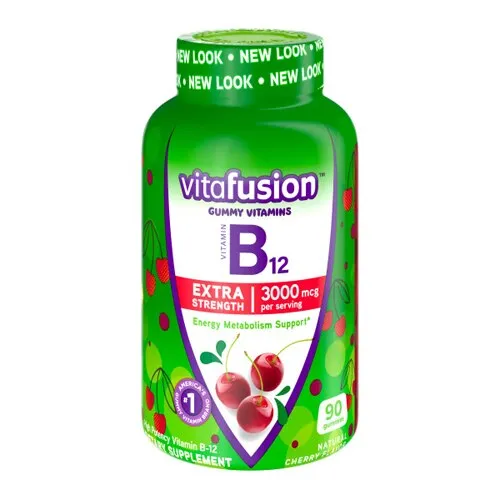 VitaFusion Vitamin B-12, Extra Strength, 3000 mcg, Gummies, Natural Cherry Flavor - 90 gummies