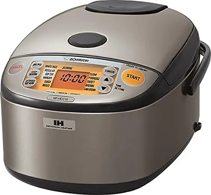 Zojirushi NP-HCC18XH Induction Heating System Rice Cooker and Warmer, 1.8 L, Stainless Dark Gray