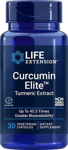 Life Extension Advanced Curcumin Elite™ Turmeric Extract, Ginger & Turmerones - 270x Better Absorption than Standard Curcumin with Complementary Plant Extracts - Gluten-Free, Non-GMO - 30 Softgels