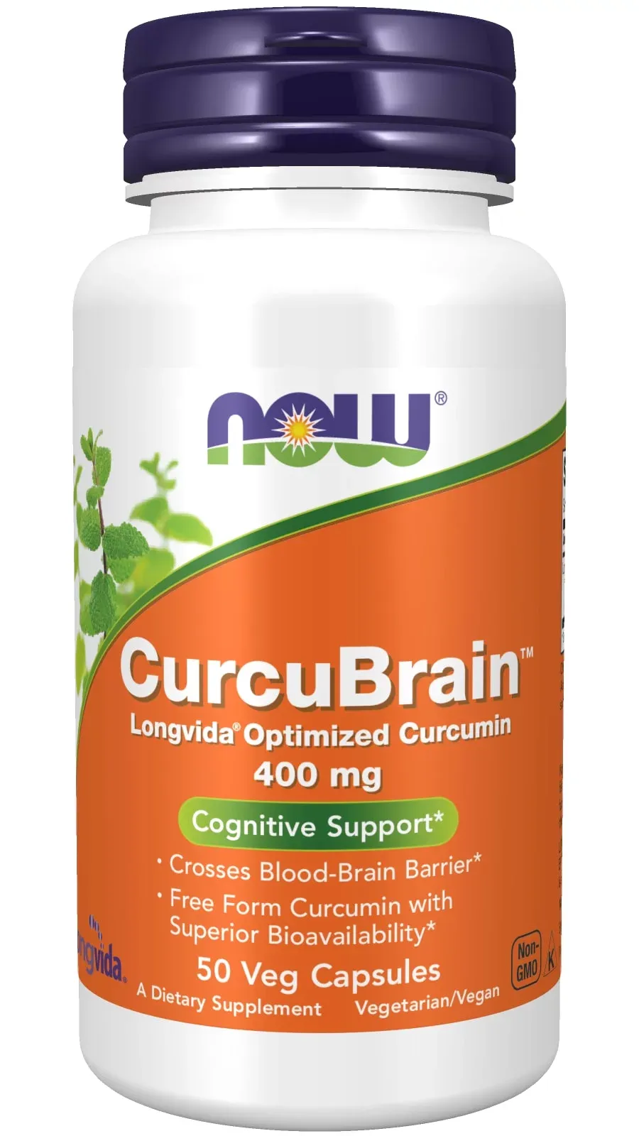 Now Foods CurcuBrain 400mg Kapseln 50