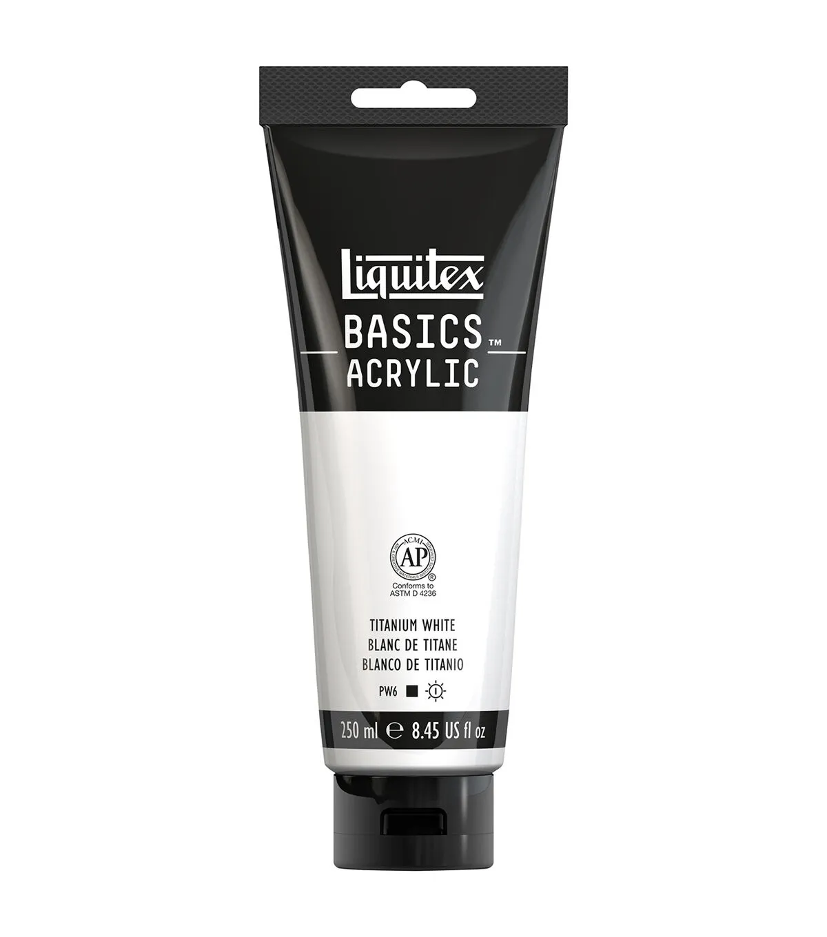 Liquitex Basics Acrylic Paint 8.45-oz Tube, Titanium White