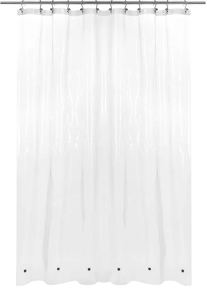 Small Shower Curtain Liner for Stall Size 36 x 72, 8G W36*H72, A1. Clear 