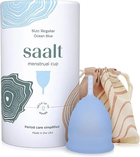 Saalt Menstrual Cup - Ocean Blue - Regular