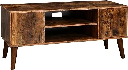 Wood High Quality Farmhouse Entertainment Center Brown TV Cabinet FREE SHIPPING