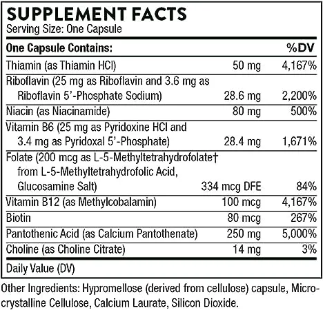 Thorne, Stress B-Complex, 60 Capsules