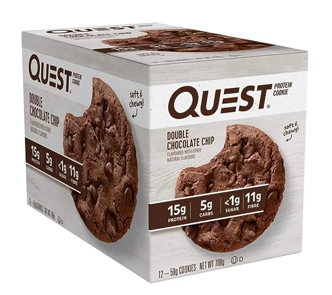 Quest Protein Cookie, Double Chocolate Chip, 15g Protein, 12 Ct