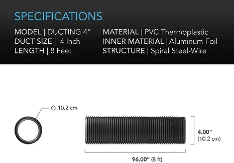 AC Infinity Flexible Four-Layer Ducting