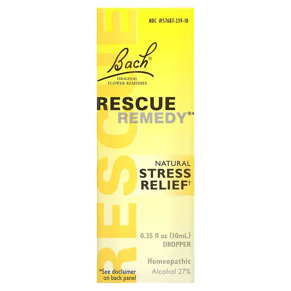 Bach, Original Flower Remedies, Rescue Remedy, natürlicher Stressabbau, 10 ml (0,35 fl. oz.)