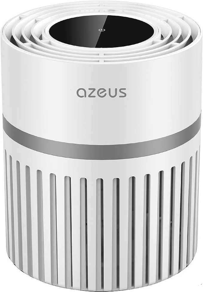 Azeus Air Purifier for Large Room With High CARD Rate, Portable Desktop White 