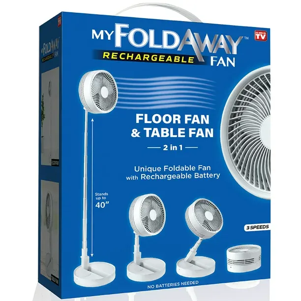 Bell+Howell My Foldaway Rechargeable Fan