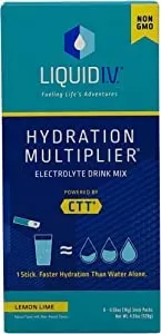 Liquid I.V. Hydration Multiplier Electrolyte Powder Packet Drink Mix, Golden Cherry, 15 Ct