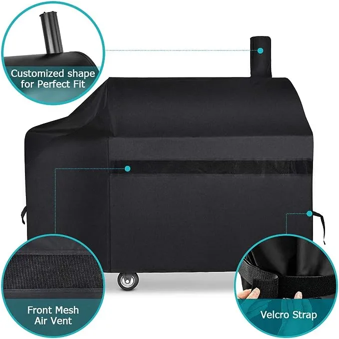 NEXCOVER Offset Smoker Cover 60 Inch Waterproof Charcoal Grill Cover