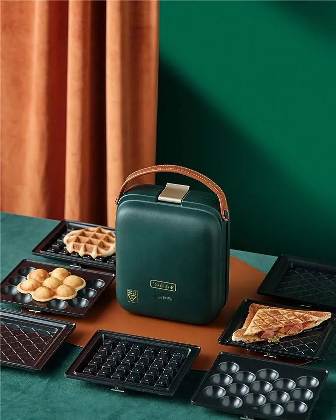 GeBOGy 3-in-1 Sandwich Waffle Eggette Maker