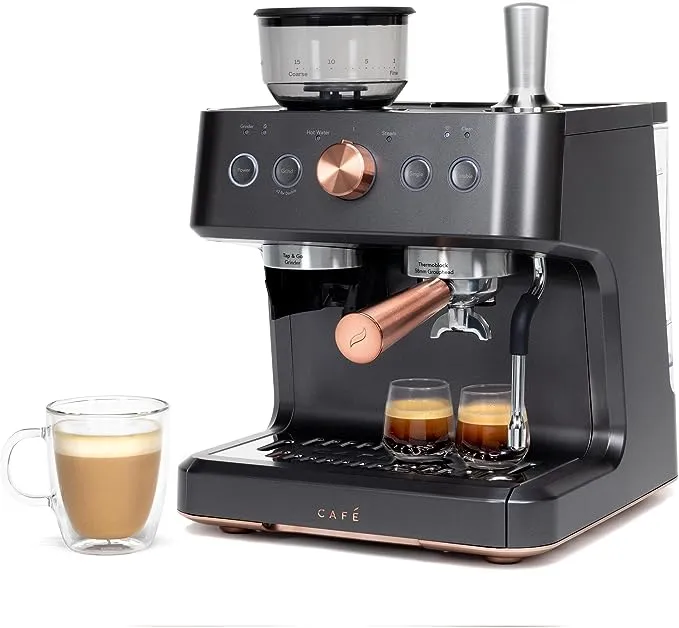 Cafe Bellissimo Semi-Automatic Espresso Machine with Frother