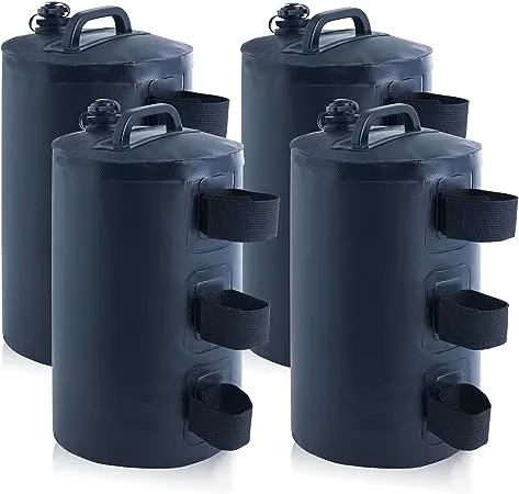 MASTERCANOPY Canopy Heavy Duty Weight Water Bag 4pcs/pack Black