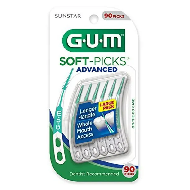 GUM-6505R Soft-Picks Advanced Dental Picks, 90 Count