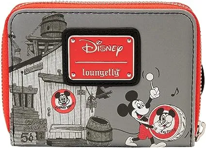 Disney 100th Mickey Mouse Club Zip Around Purse