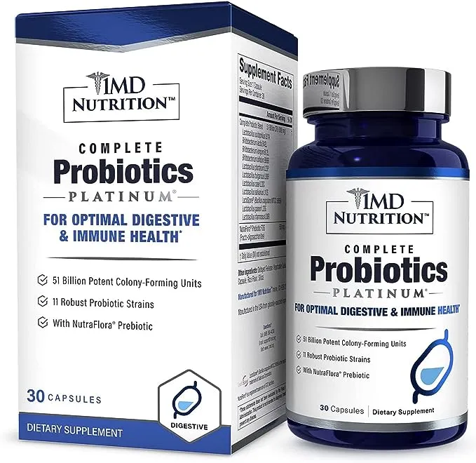 1MD Complete Probiotics Platinum Dietary Supplement Capsule - 30 Count