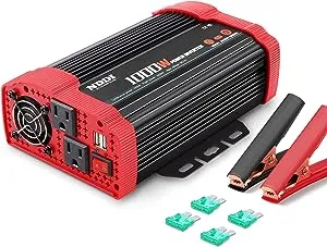 1000W Car Power Inverter, DC 12V to AC 110V Car Inverter with Dual AC Outlets...