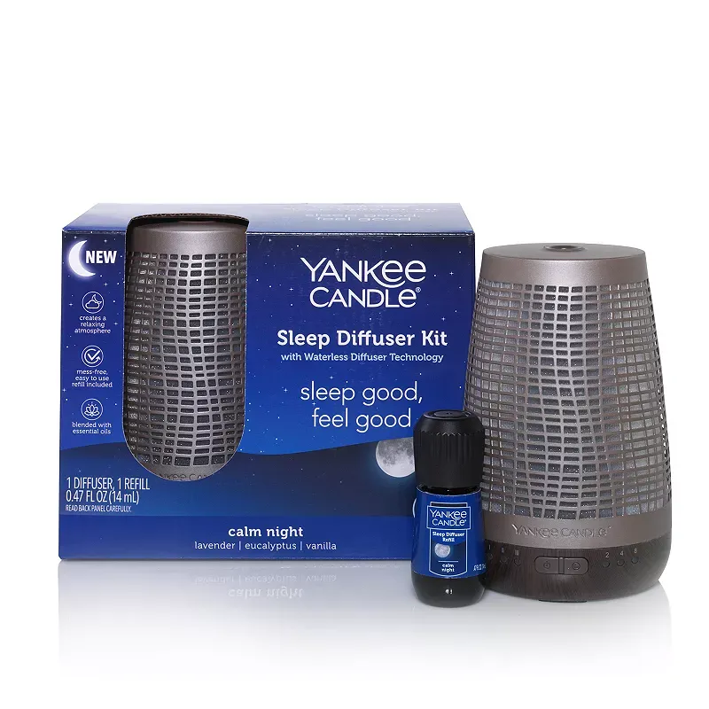 Yankee Candle, Sleep Diffuser Kit, Silver 