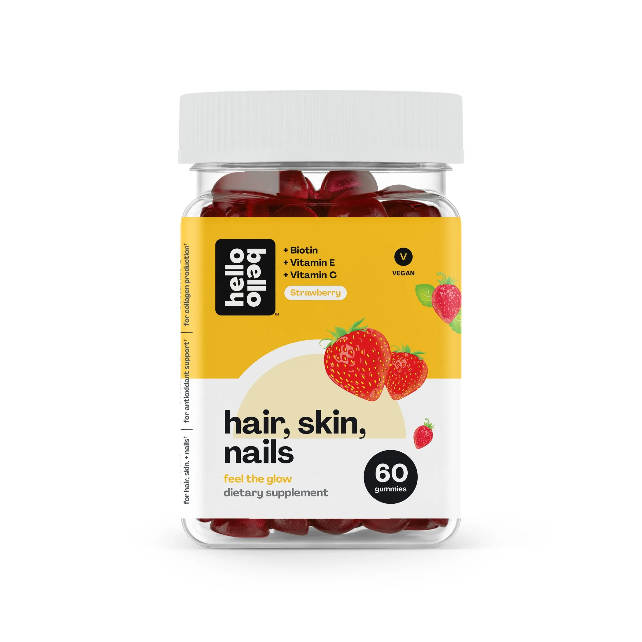 Hello Bello Hair, Skin and Nails Vegan Gummies - 60ct