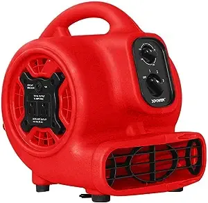 XPOWER P-230AT-Red Air Mover,3 Speed,1/4 hp Motor 799H67