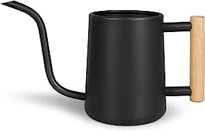 Indoor Watering Can with Long Spout  35Oz Black Watering Can for Indoor Plants