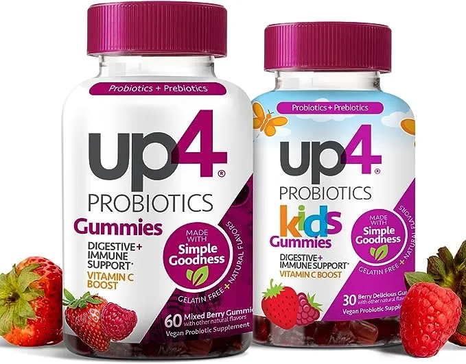 Up4 Probiotics Probiotic Gummy Mix Berry 60 Count