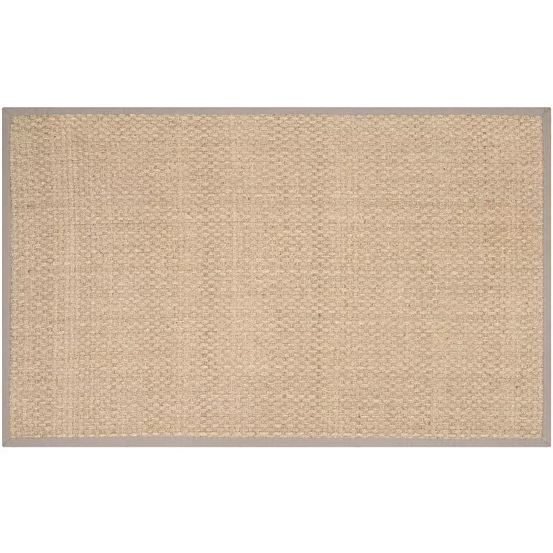 Safavieh Natural Fiber Hampton 3 X 5 (ft) Natural/Brown Indoor Solid Coastal Throw Rug