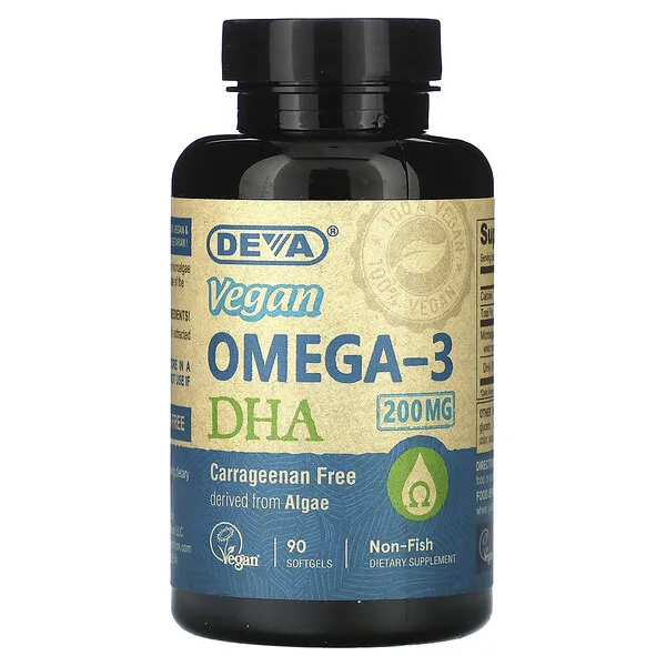 Deva Vegan Omega-3 DHA - 90 Vegan Softgels