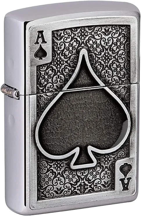 Zippo Ace of Spades Emblem Lighter