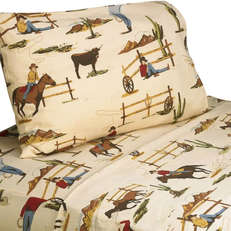 Sweet Jojo Designs Wild West Cowboy Twin Sheet Set