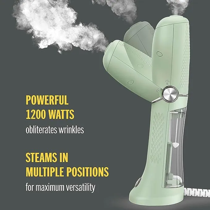 Conair Power Steam Handheld Travel Garment Steamer for Clothes with Dual Voltage for Worldwide Use, ExtremeSteam 1200W, For Home, Office and Travel,Green