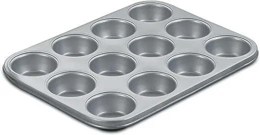 Cuisinart Chef's Classic Nonstick Bakeware 12-Cup Muffin Pan, Champagne