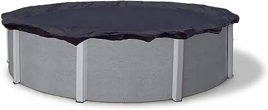 Winter Block Winter Pool Cover for Above Ground Pools, 10’ Ft., Round Winter Aboveground Pool Cover, 8-Year Warranty, Includes Winch and Cable, Superior Strength & Durability, UV Protected