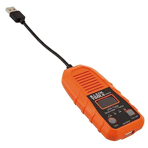 Klein Tools ET910 USB-A (Type A) USB Digital Meter and Tester