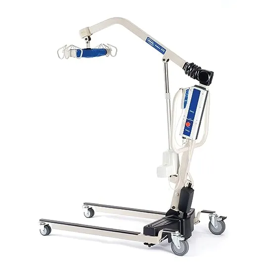 Invacare RPL450-2 Reliant Battery-Powered Patient Lift with Power-Opening Low Base, 450 lb. Weight Capacity, Beige