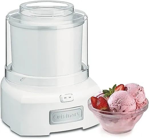 Cuisinart Frozen Yogurt, Ice Cream & Sorbet Maker - 1.5 qt - White