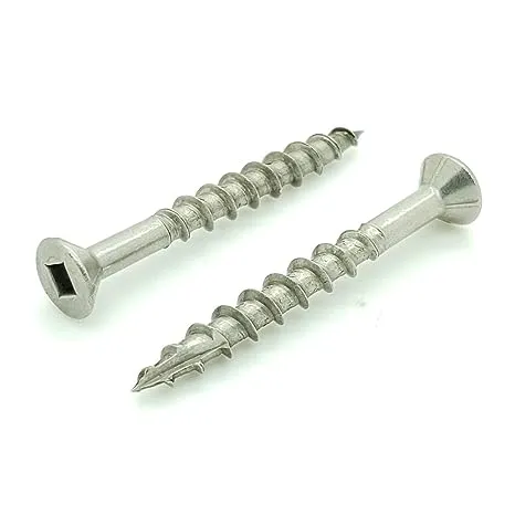 BCP Fasteners 100 Qty #8 x 1-5/8" Stainless Steel Fence & Deck Screws - Square ...