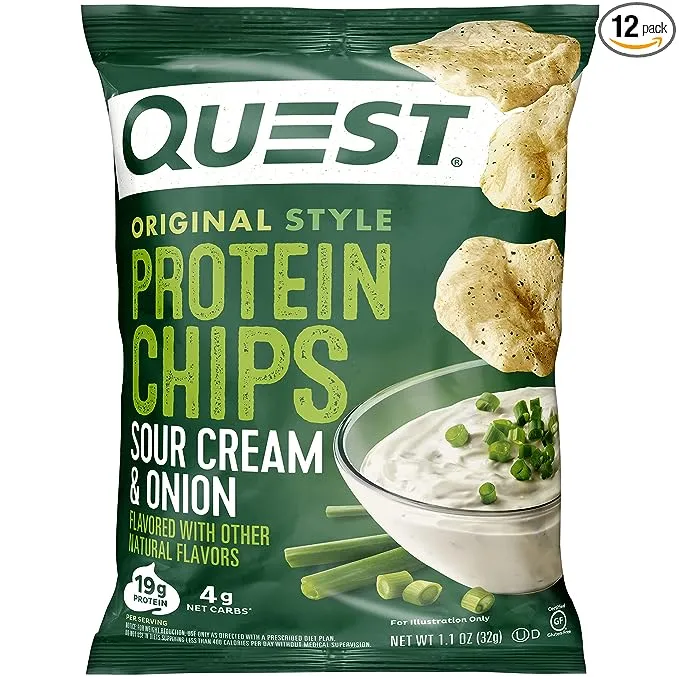 Quest Nutrition, Original Style Protein Chips, Sour Cream & Onion