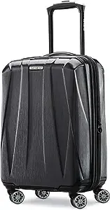 Samsonite Centric 2 Hardside Expandable Luggage with Spinners, Caribbean Blue, Checked-Medium 24-Inch