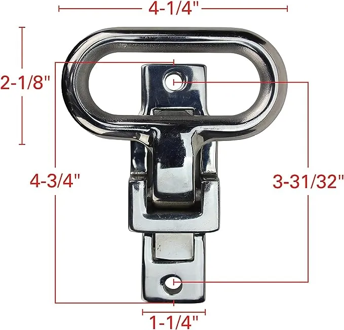 Extreme Max 5001.5789 Folding Trailer Step - 2-1/8&quot; x 4-1/4&quot;