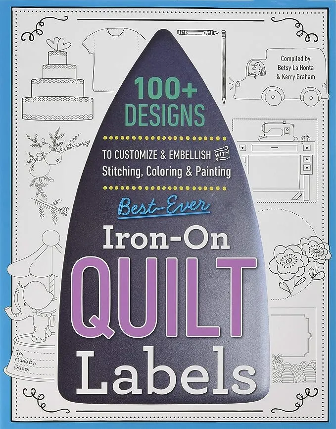 C&T Publishing Best-Ever Iron-On Quilt Labels-Variety Of Styles